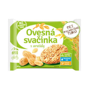Ovesná svačinka 40g s arašídy bez palmového tuku